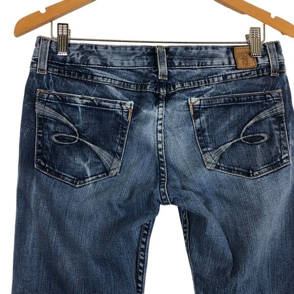 BKE Mystic 20 Stitch Bootcut Jeans 29/31.5 (Actual 31 x 31) Cotton Stretch Blue - Picture 4 of 8